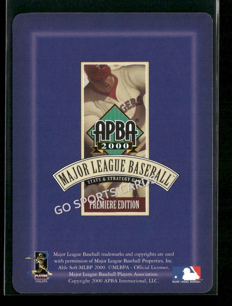 2000 APBA MLB Premiere Edition Shane Andrews