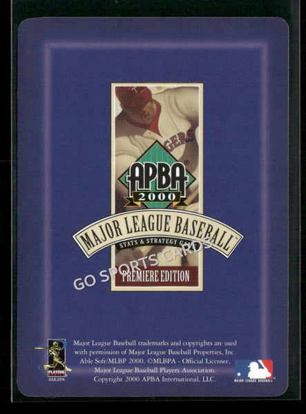 2000 APBA MLB Premiere Edition Mark Grace