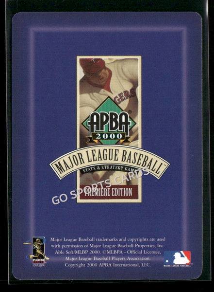 2000 APBA MLB Premiere Edition Jon Leiber
