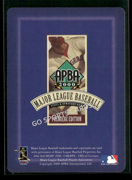 2000 APBA MLB Premiere Edition Jeff Reed