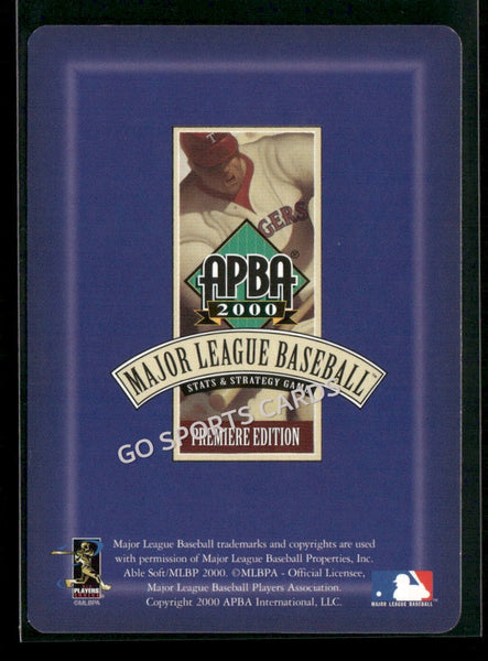 2000 APBA MLB Premiere Edition Henry Anderson Lorenzo Rodriguez
