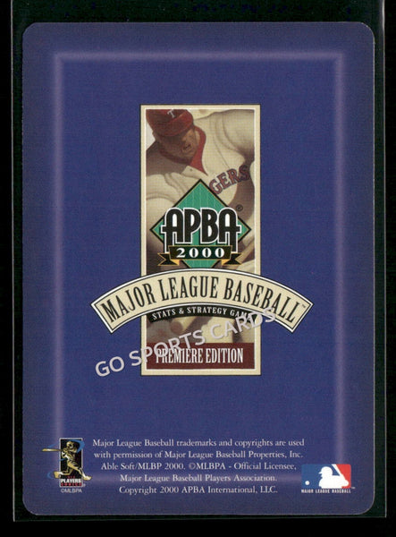 2000 APBA MLB Premiere Edition Scott Gerald Sanders