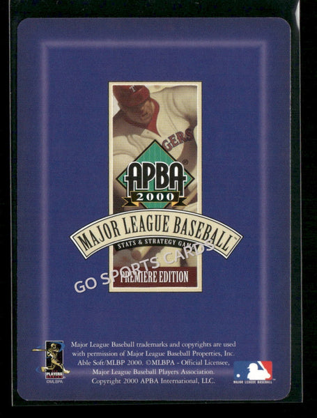 2000 APBA MLB Premiere Edition Benito Santiago
