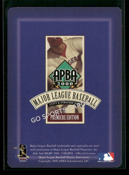 2000 APBA MLB Premiere Edition Kurt Thomas Abbott