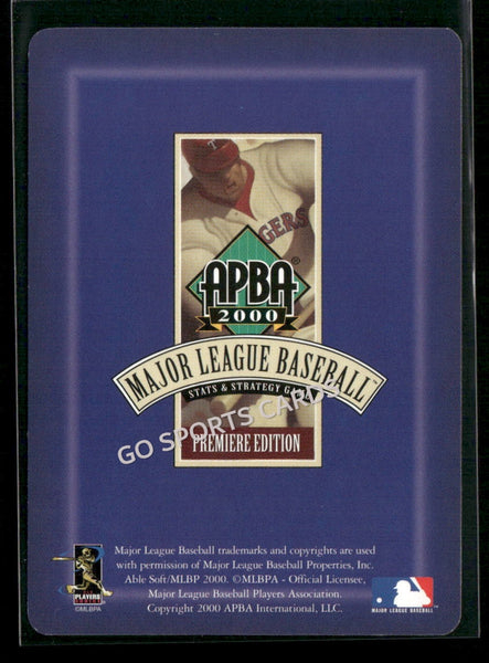 2000 APBA MLB Premiere Edition Henry Blanco