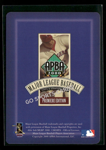 2000 APBA MLB Premiere Edition Bobby Jones