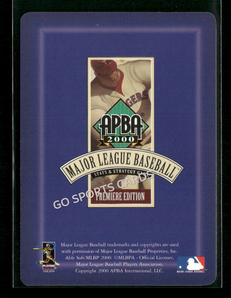 2000 APBA MLB Premiere Edition Curt Leskanic