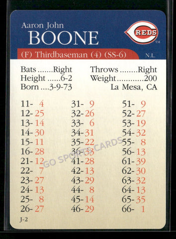 2000 APBA MLB Premiere Edition Aaron Boone