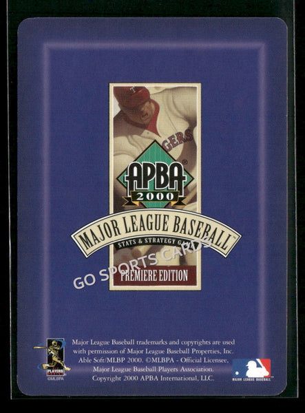 2000 APBA MLB Premiere Edition Pete Harnisch