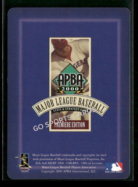 2000 APBA MLB Premiere Edition Brian David Johnson