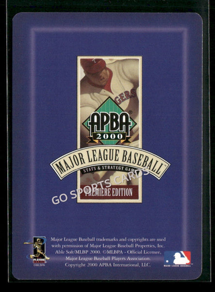 2000 APBA MLB Premiere Edition Steve Parris
