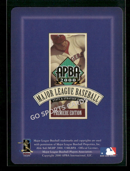 2000 APBA MLB Premiere Edition Eddie Taubensee