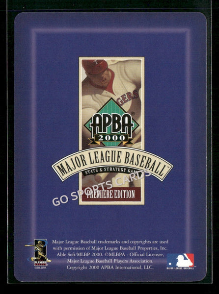 2000 APBA MLB Premiere Edition Ron Villone