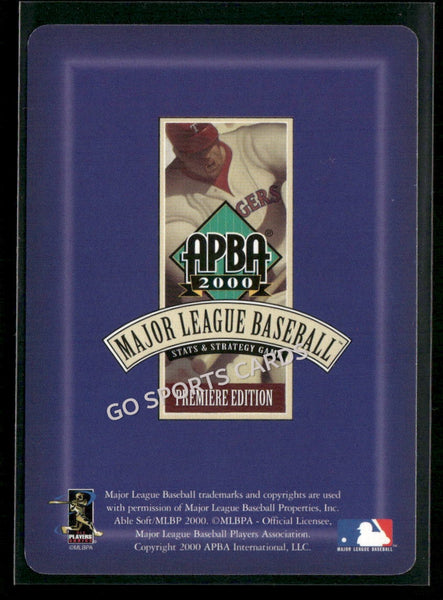 2000 APBA MLB Premiere Edition Jeff Huson
