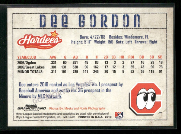 2010 Chattanooga Lookouts Dee Gordon