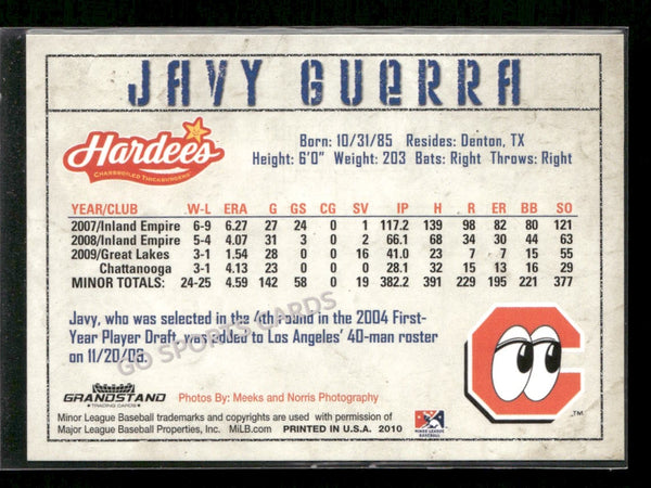 2010 Chattanooga Lookouts Javy Guerra