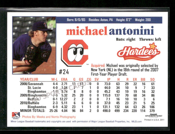 2011 Chattanooga Lookouts Michael Antonini
