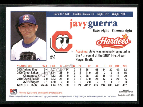 2011 Chattanooga Lookouts Javy Guerra
