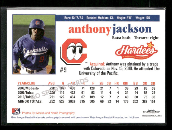 2011 Chattanooga Lookouts Anthony Jackson