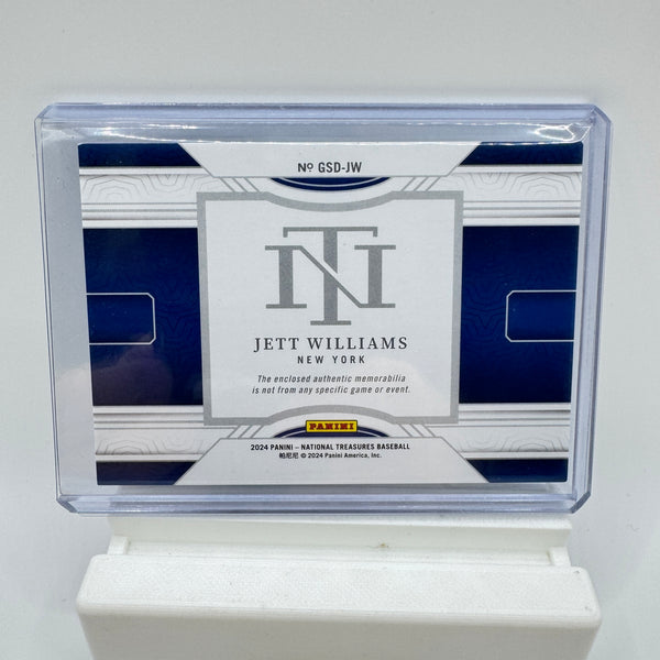2024 National Treasures Jersey Patch /99 Jett Williams #GSD-JW RC BOOKEND