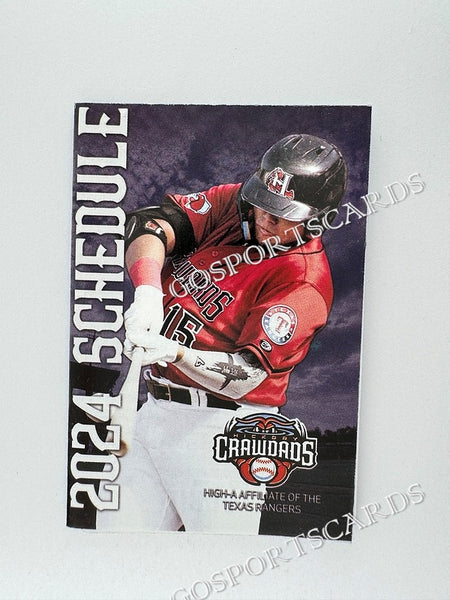 2024 Hickory Crawdads Pocket Schedule