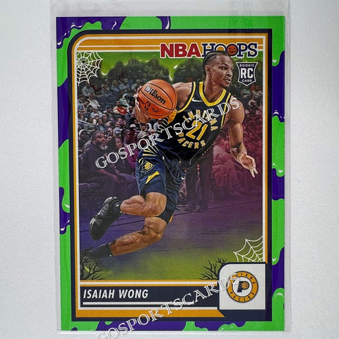 2023-24 Panini Haunted Hoops Slime Isaiah Wong #139 RC Rookie NBA