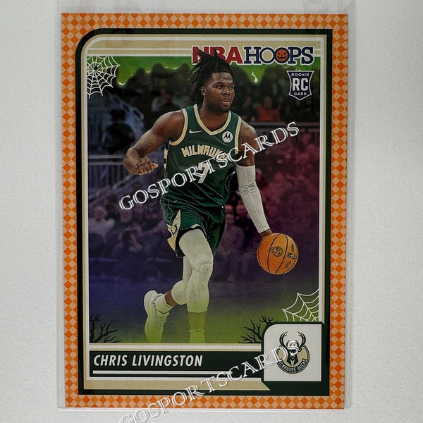 2023-24 Panini Haunted Hoops Orange Chris Livingston #99 RC Rookie NBA