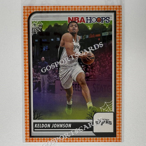 2023-24 Panini Haunted Hoops Orange Keldon Johnson #118 NBA