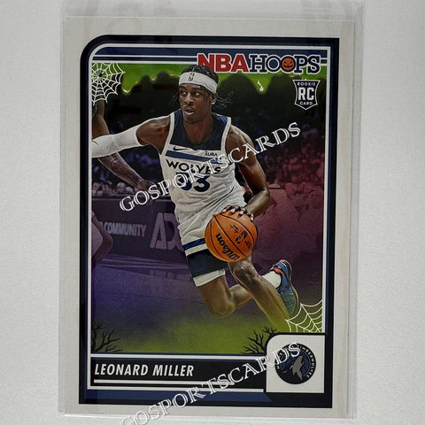 2023-24 Panini Haunted Hoops Leonard Miller #80 RC Rookie NBA