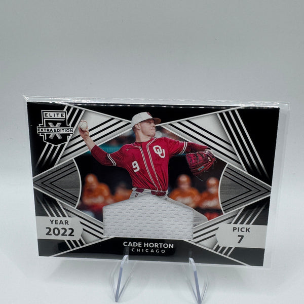 2022 Panini Elite Extra Edition First Round Materials Cade Horton #FRM-CH RC