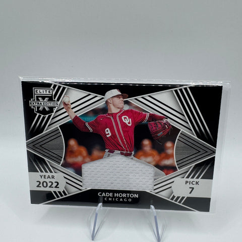 2022 Panini Elite Extra Edition First Round Materials Cade Horton #FRM-CH RC