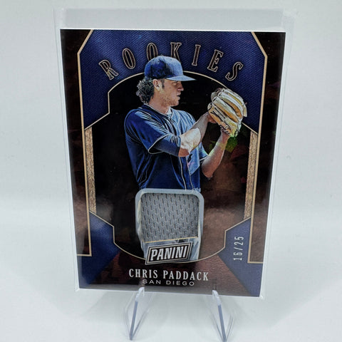 2019 Panini Black Friday Rookies and Prospects Relics /25 Chris Paddack #RC18