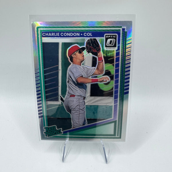 2025 Donruss Optic Rated Prospect Silver Holo Prizm Charlie Condon #194 RC