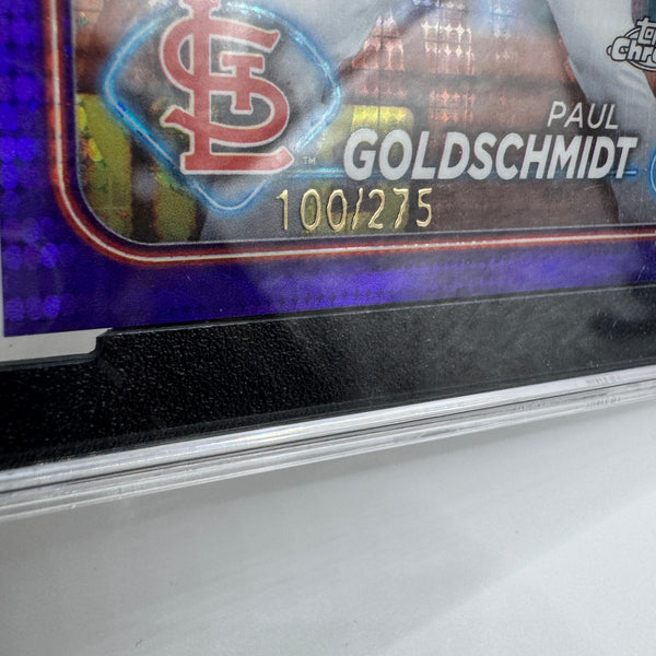 2024 Topps Chrome Purple Sonar Refractor /275 Paul Goldschmidt #90 SCG 9