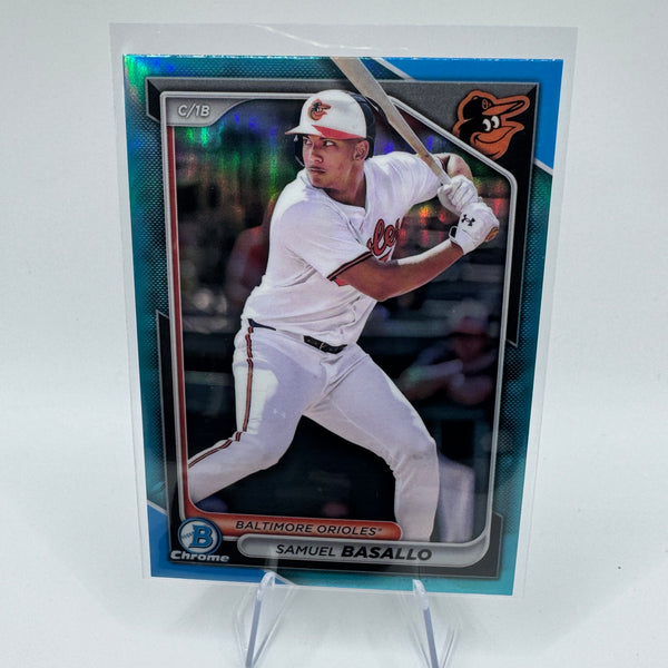 2024 Bowman Draft Chrome Blue Refractor Samuel Basallo #BDC-128