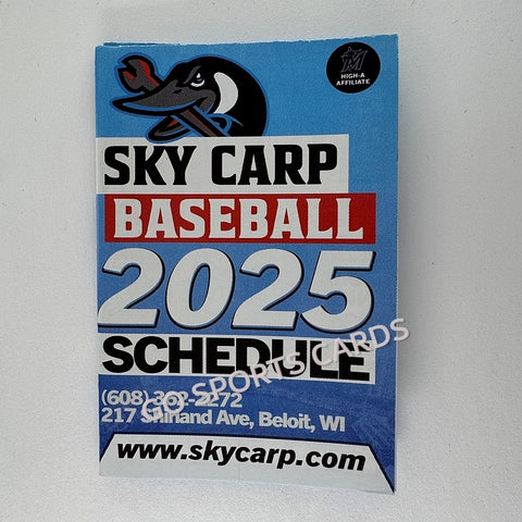 2025 Beloit Sky Carp Pocket Schedule