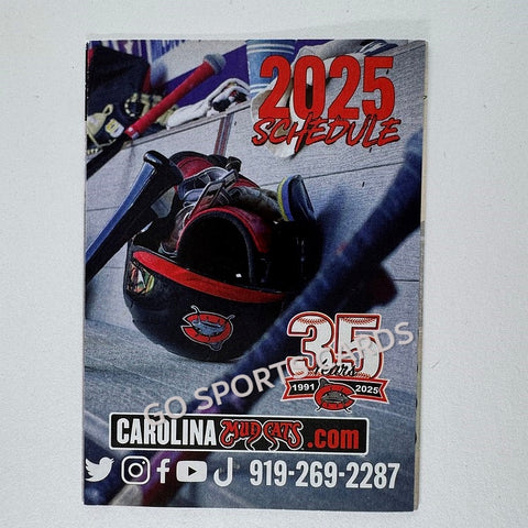 2025 Carolina Mudcats Pocket Schedule