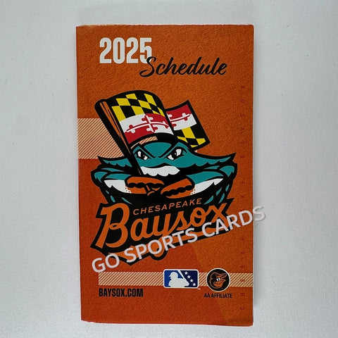 2025 Chesapeake Baysox Pocket Schedule