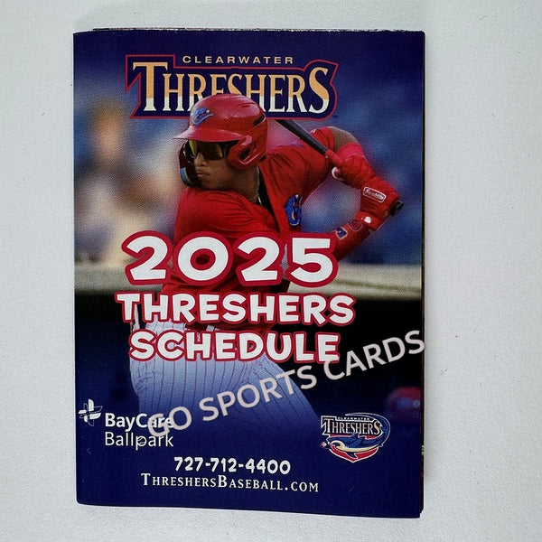 2025 Clearwater Threshers Pocket Schedule