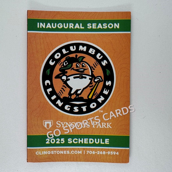 2025 Columbus Clingstones Pocket Schedule