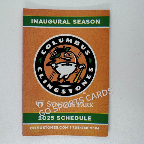 2025 Columbus Clingstones Pocket Schedule