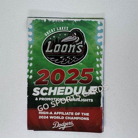 2025 Great Lakes Loons Pocket Schedule