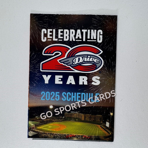 2025 Greenville Drive Pocket Schedule