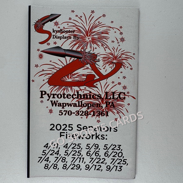 2025 Harrisburg Senators Pocket Schedule