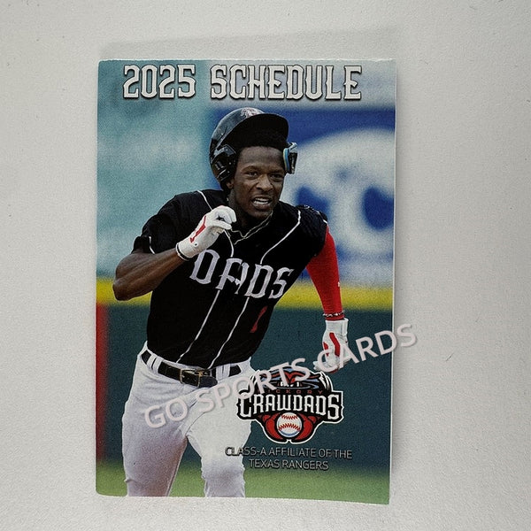 2025 Hickory Crawdads Pocket Schedule