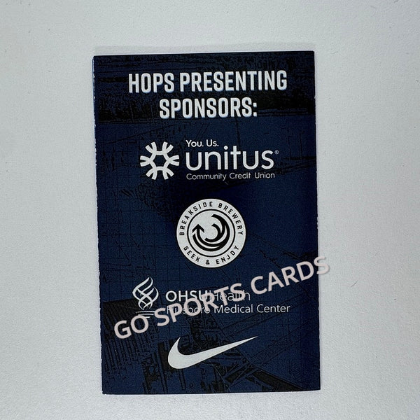 2025 Hillsboro Hops Pocket Schedule