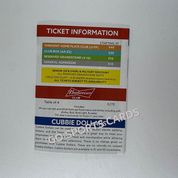 2025 Iowa Cubs Pocket Schedule