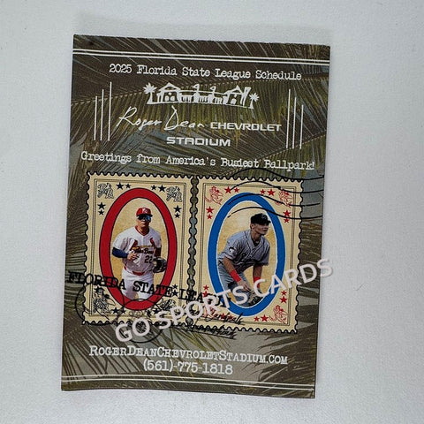 2025 Jupiter Hammerheads Palm Beach Cardinals Pocket Schedule