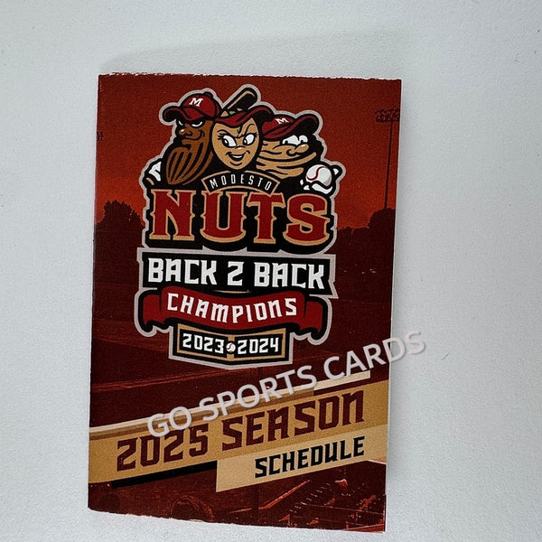 2025 Modesto Nuts Pocket Schedule