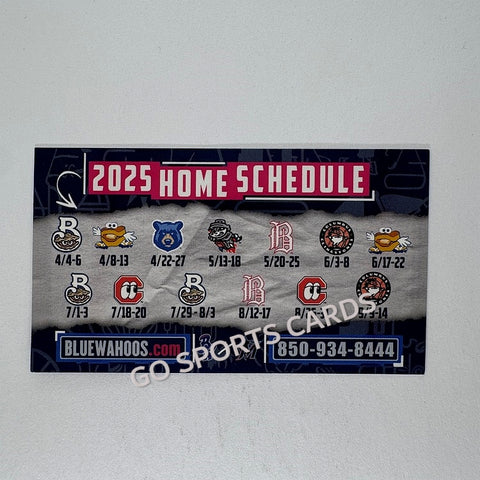 2025 Pensacola Blue Wahoos Pocket Schedule